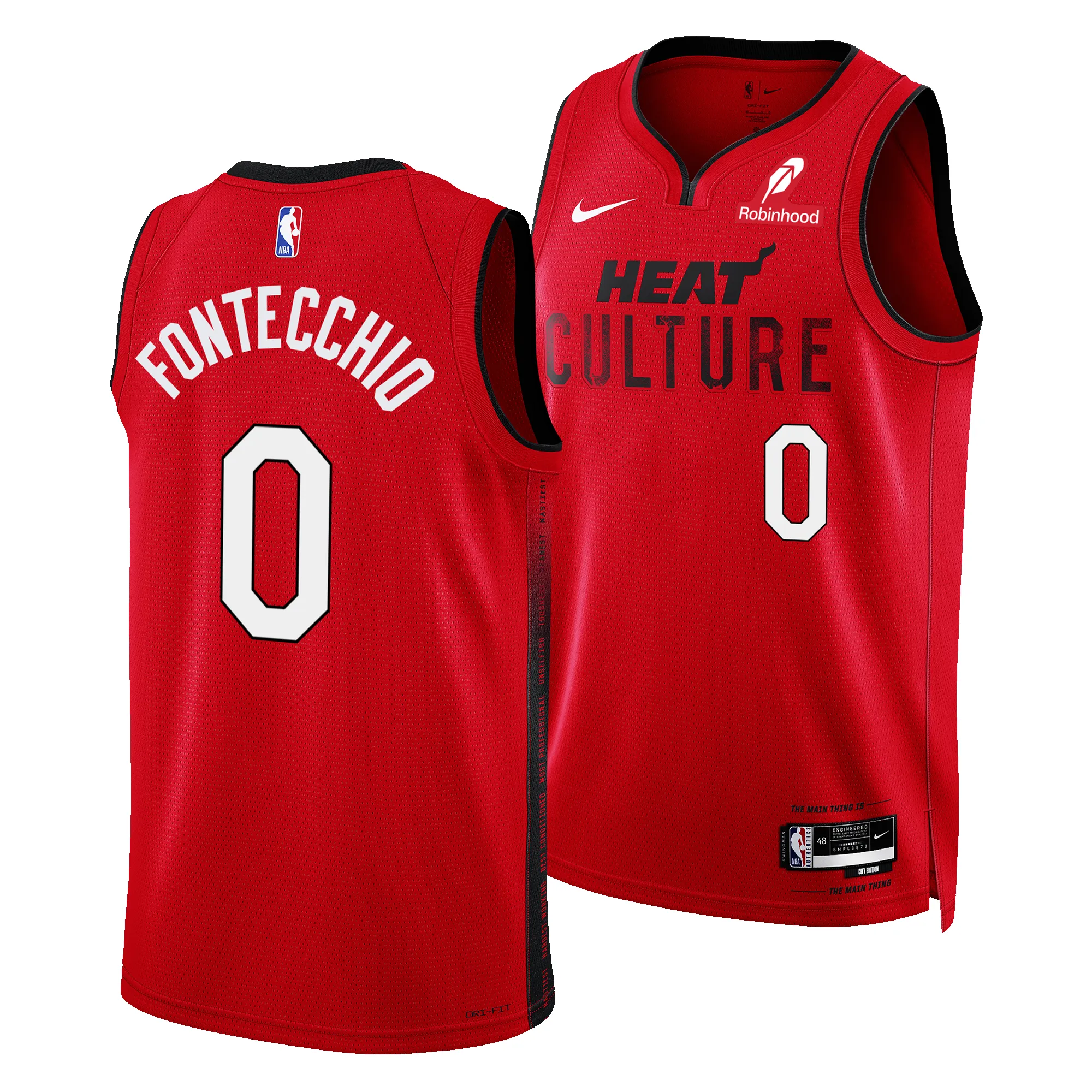 Simone Fontecchio Nike HEAT Culture: Blood Red Swingman Jersey sold by Miami Heat Store product image thumbnail 3