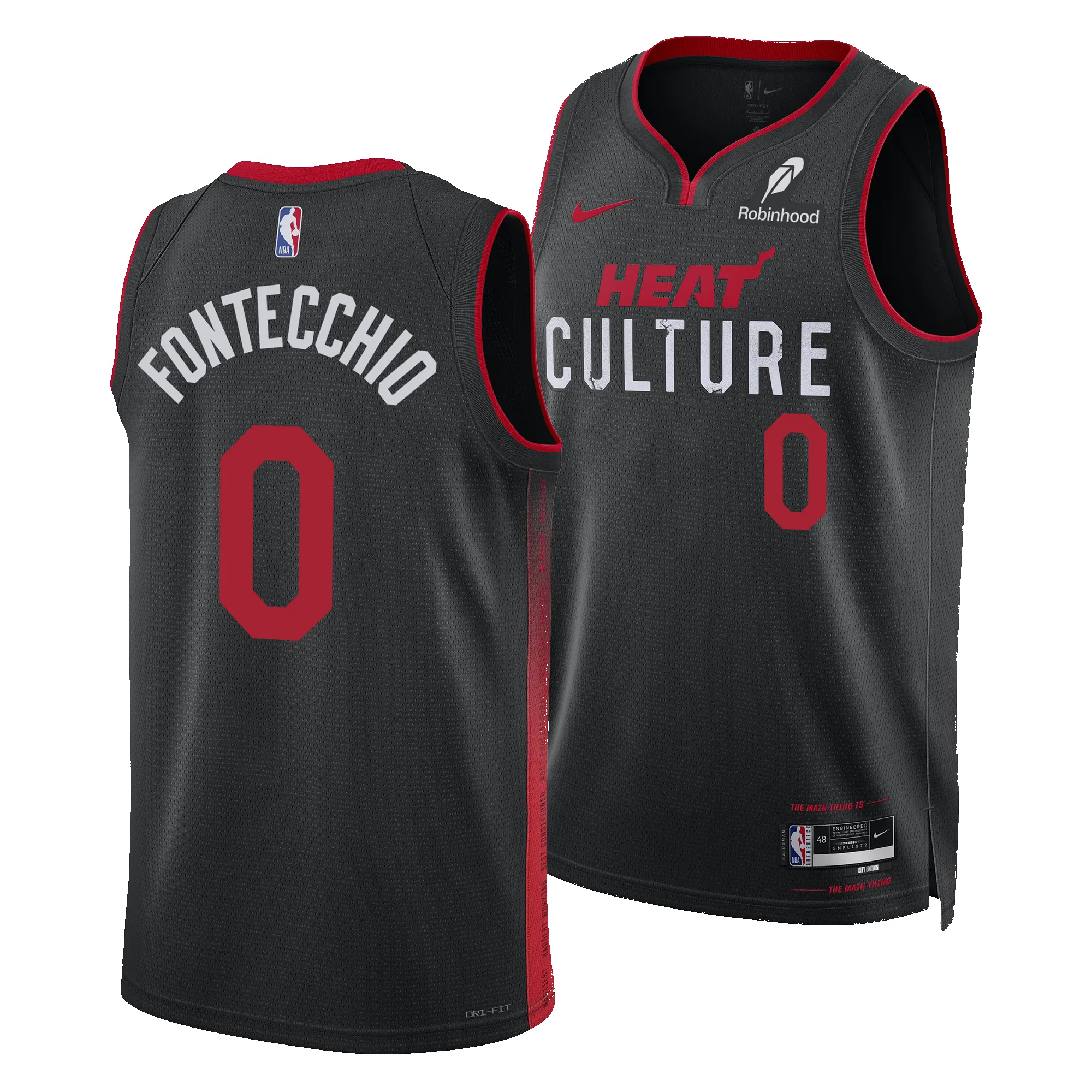Simone Fontecchio Nike HEAT Culture Swingman Jersey sold by Miami Heat Store product image thumbnail 3