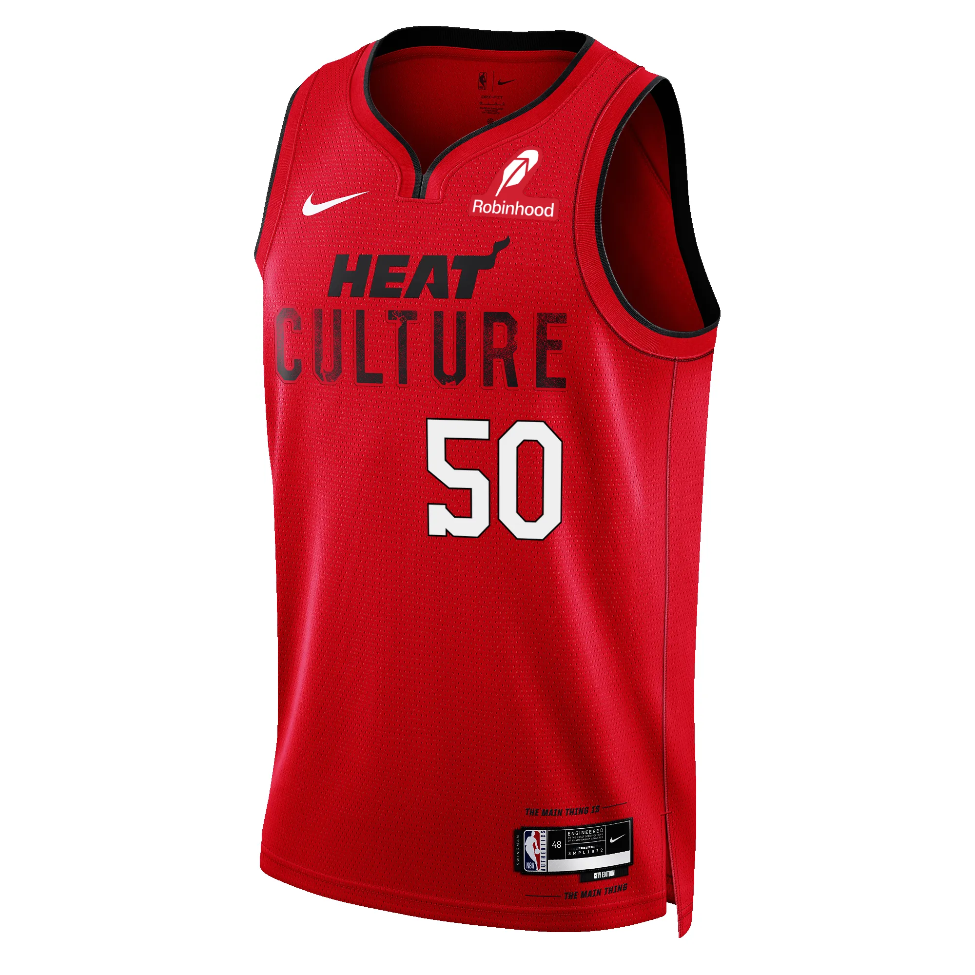 Vladislav Goldin Nike HEAT Culture: Blood Red Youth Swingman Jersey sold by Miami Heat Store