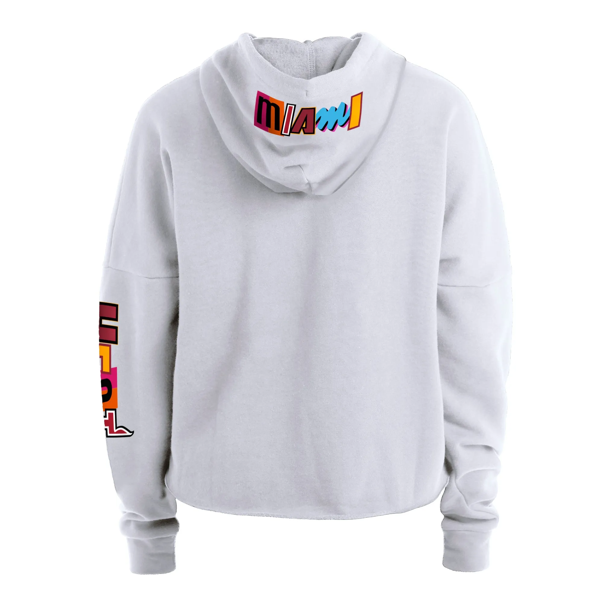 New Era Miami Mashup Vol. 2 Women's Pullover Crop Hoodie sold by Miami Heat Store product image thumbnail 2