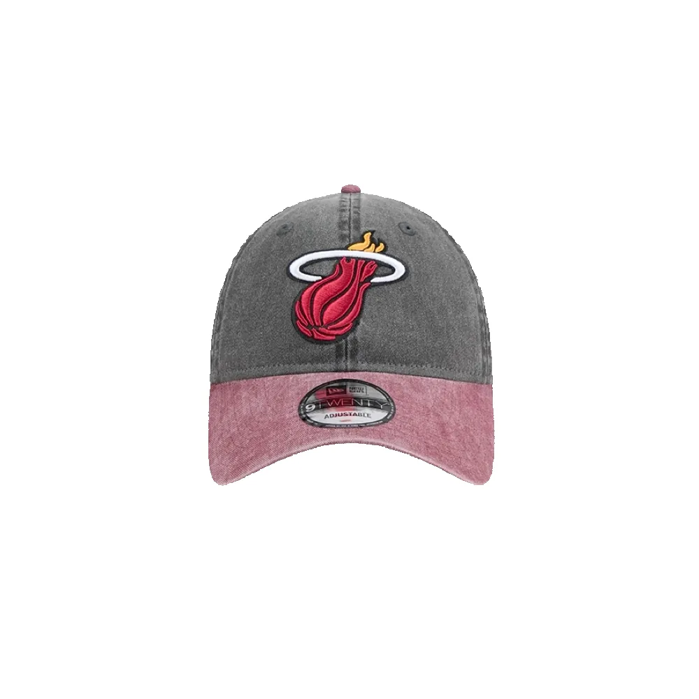 New Era Miami HEAT Black Washed Dad Hat sold by Miami Heat Store