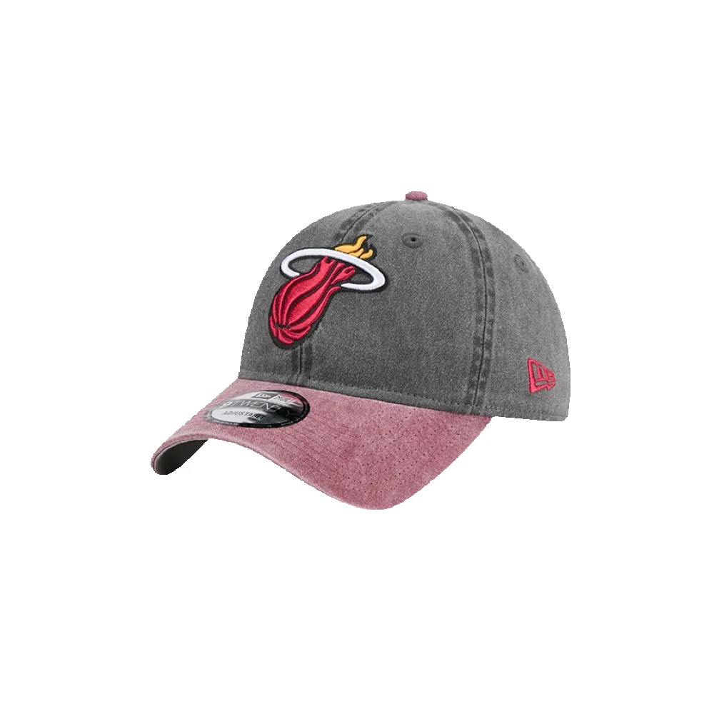 New Era Miami HEAT Black Washed Dad Hat sold by Miami Heat Store product image thumbnail 3