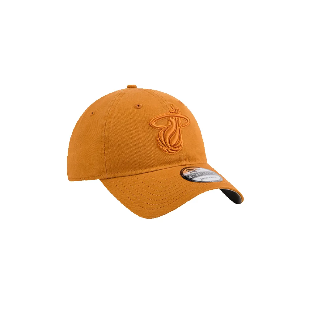 New Era Miami HEAT Adjustable Tan Dad Hat sold by Miami Heat Store product image thumbnail 5