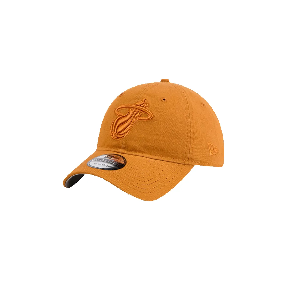 New Era Miami HEAT Adjustable Tan Dad Hat sold by Miami Heat Store product image thumbnail 3