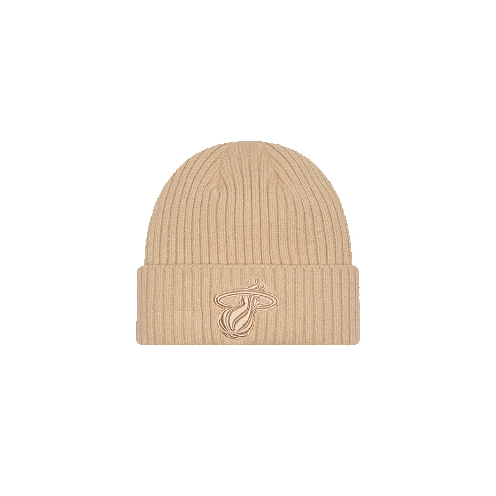 New Era Miami HEAT Tan Logo Knit sold by Miami Heat Store