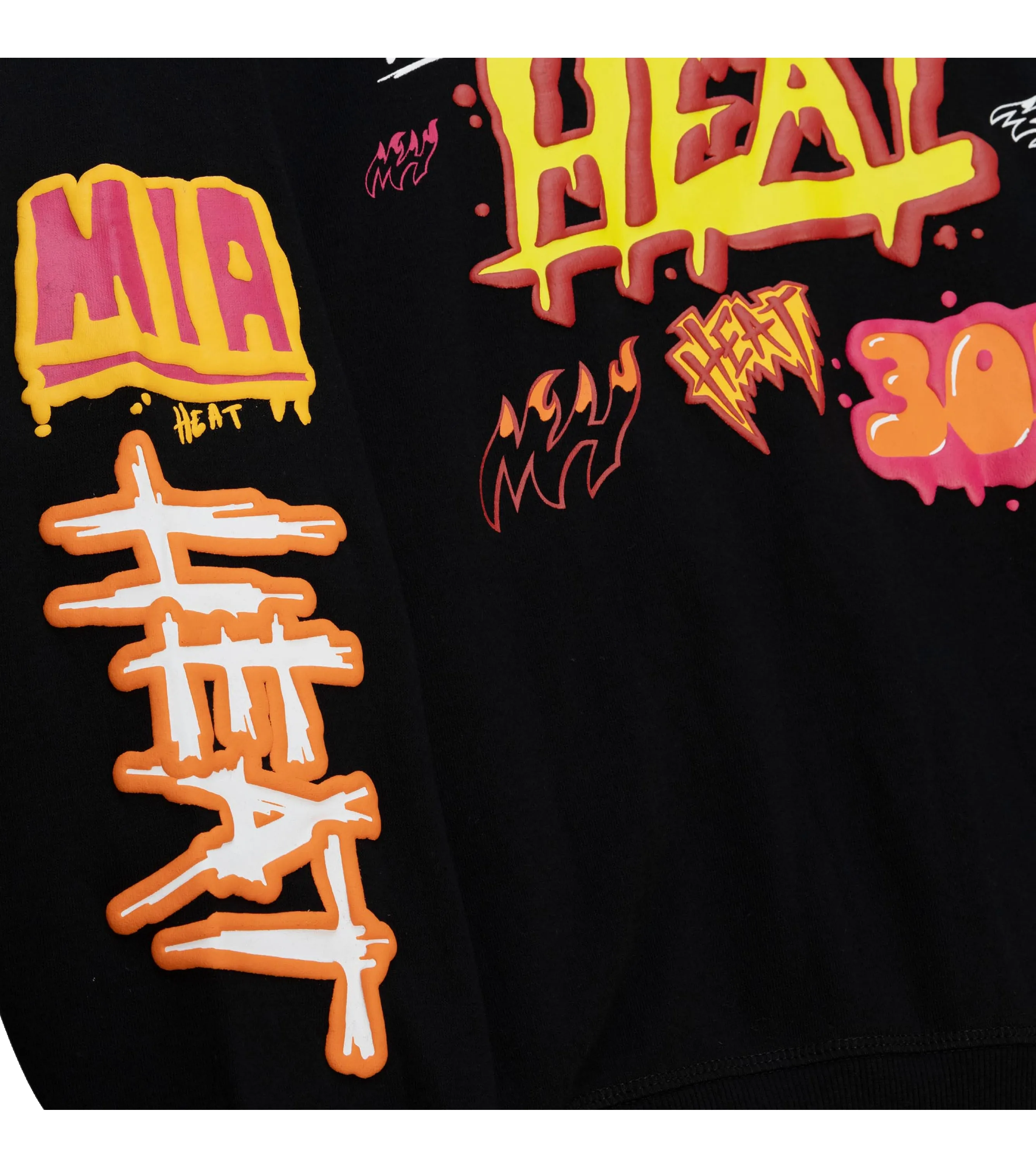 Mitchell & Ness Miami HEAT Slap Sticker Women's Crewneck sold by Miami Heat Store product image thumbnail 3