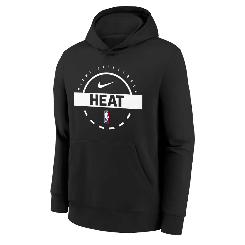 Nike Miami HEAT 2025-26 On-Court Fleece Youth Hoodie sold by Miami Heat Store