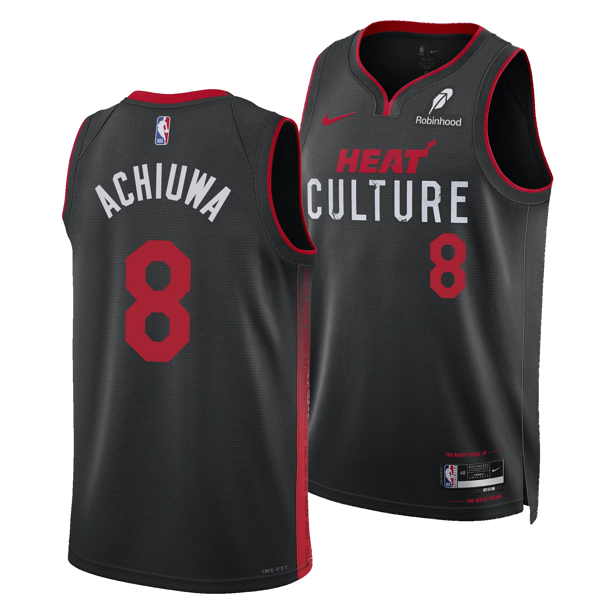 Precious Achiuwa Nike HEAT Culture Youth Swingman Jersey sold by Miami Heat Store product image thumbnail 3