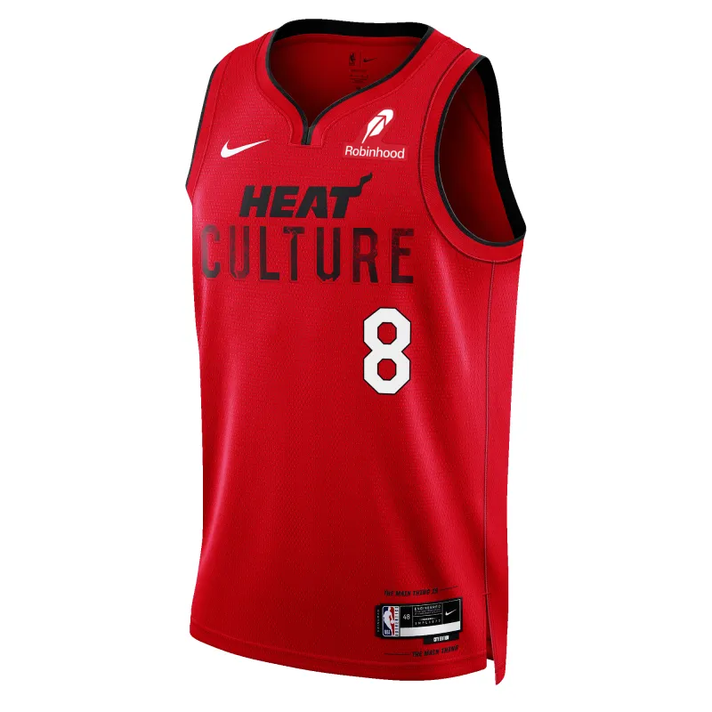 Precious Achiuwa Nike HEAT Culture: Blood Red Swingman Jersey made by Nike