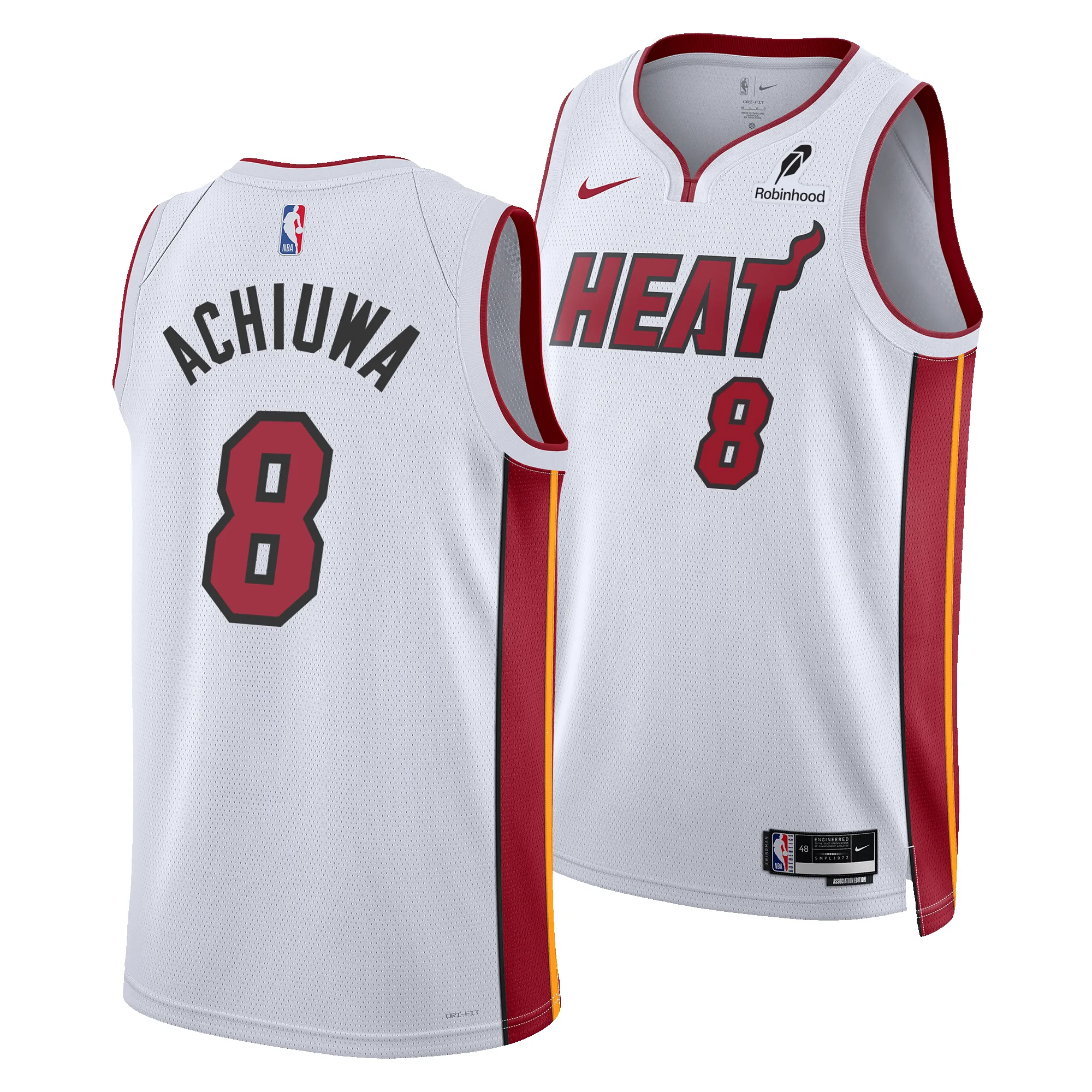 Precious Achiuwa Nike Miami HEAT Association White Swingman Jersey sold by Miami Heat Store product image thumbnail 3