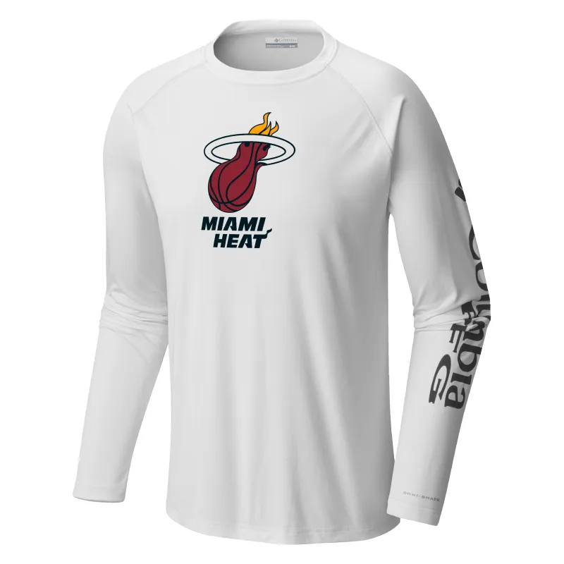 Columbia Miami HEAT Logo Terminal Long Sleeve Tee sold by Miami Heat Store