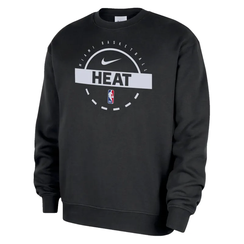 Nike Miami HEAT 2025-26 On-Court Practice Crewneck sold by Miami Heat Store