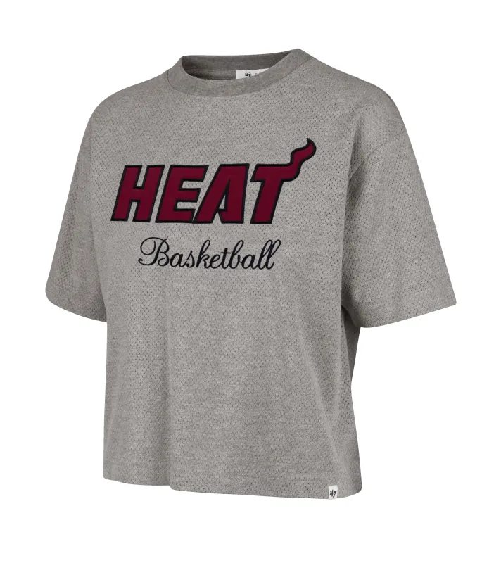 '47 Brand Miami HEAT Pivot Women's Cropped Tee made by 47
