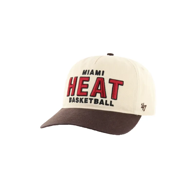 '47 Brand Miami HEAT Tan Hitch Snapback sold by Miami Heat Store