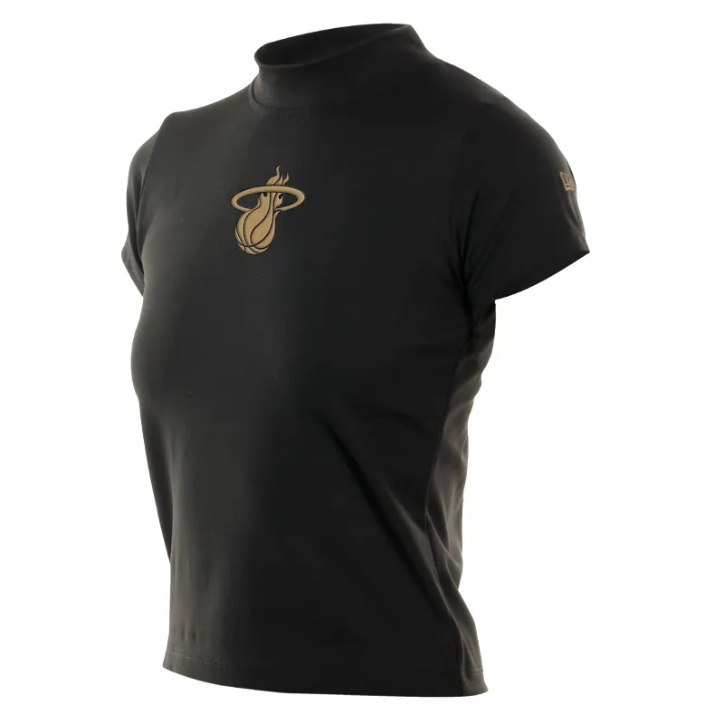 New Era Miami HEAT Women's Mock Neck Tee made by New Era