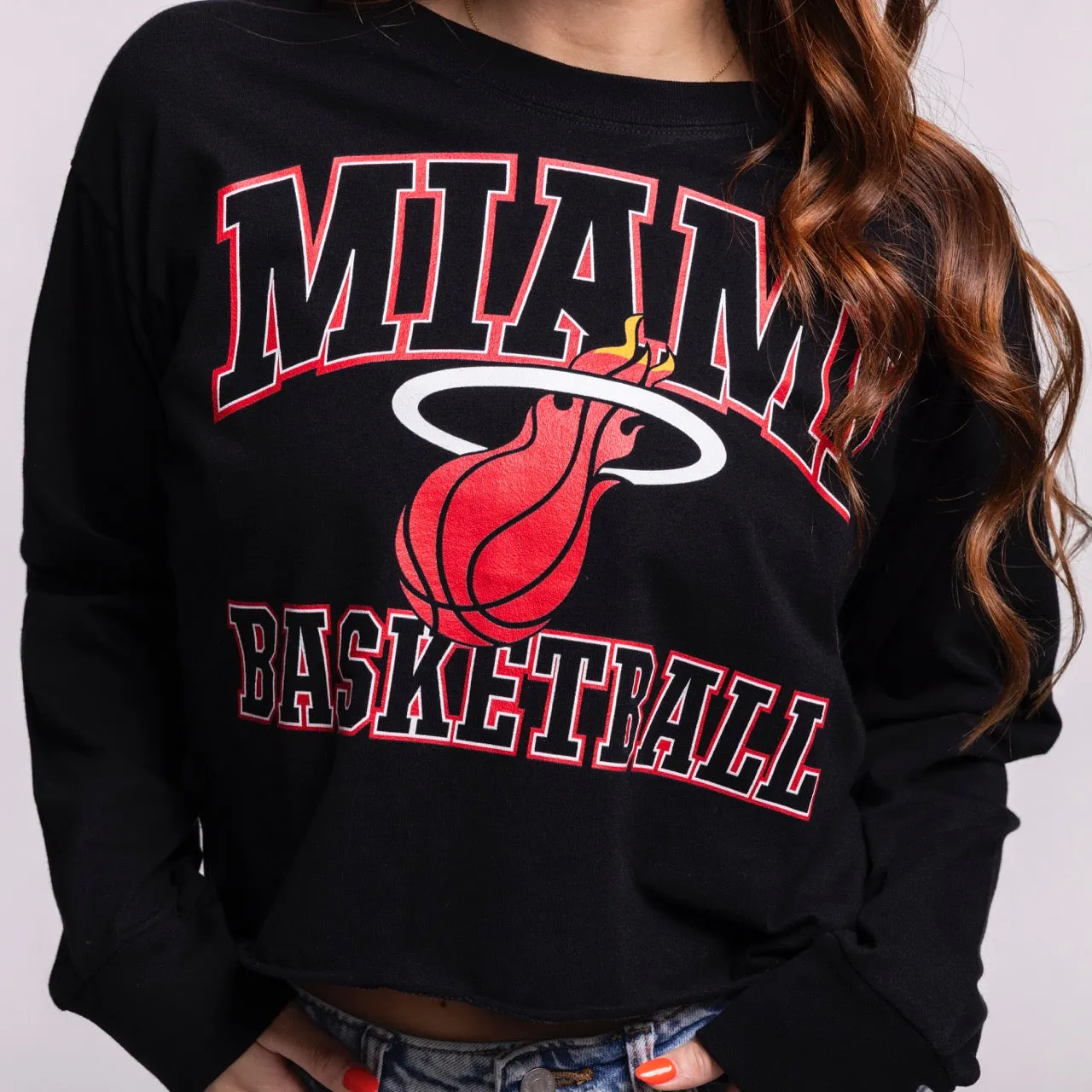 Court Culture "Miami Basketball" Longsleeve Crop sold by Miami Heat Store product image thumbnail 3