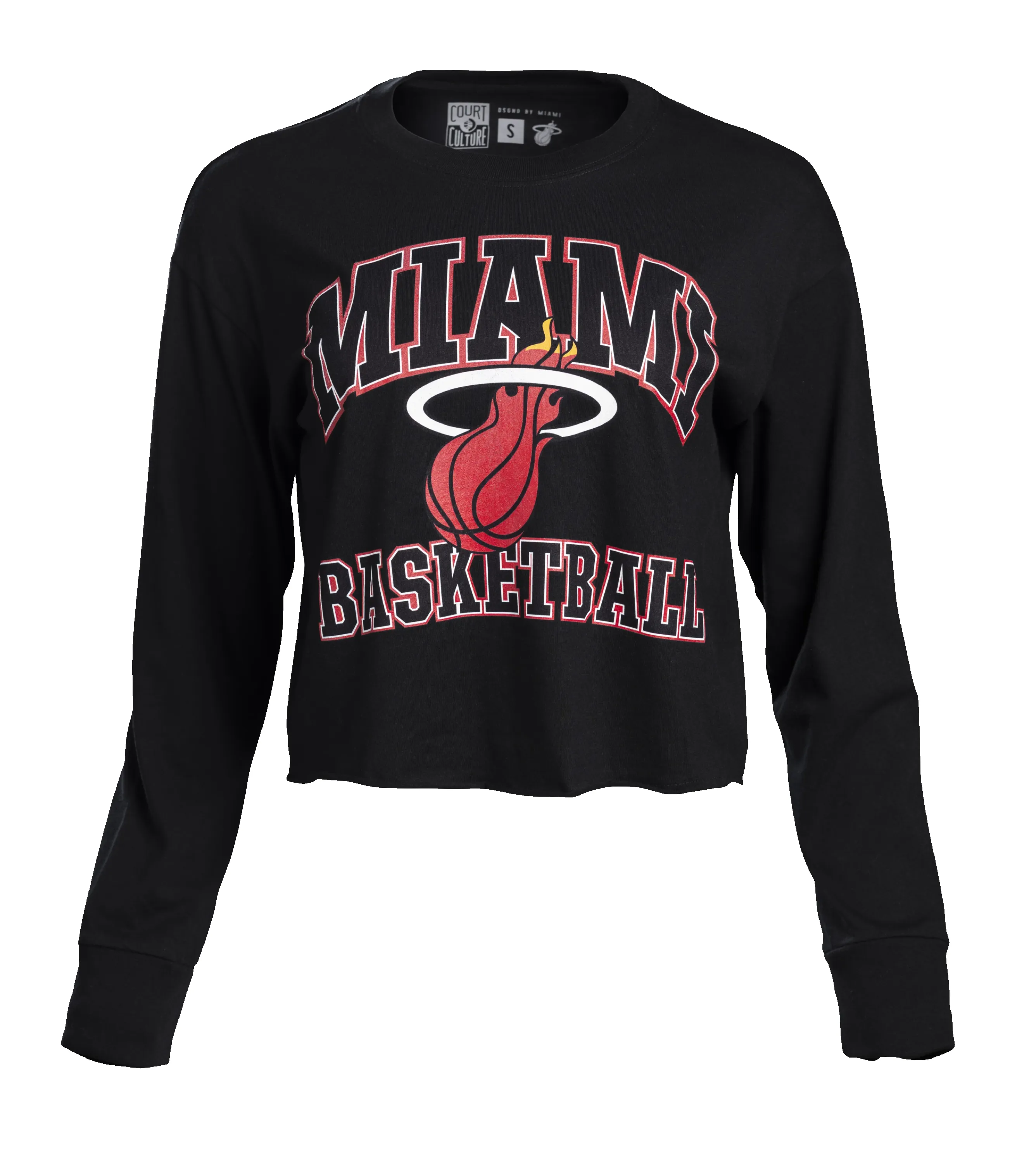 Court Culture "Miami Basketball" Longsleeve Crop sold by Miami Heat Store product image thumbnail 5