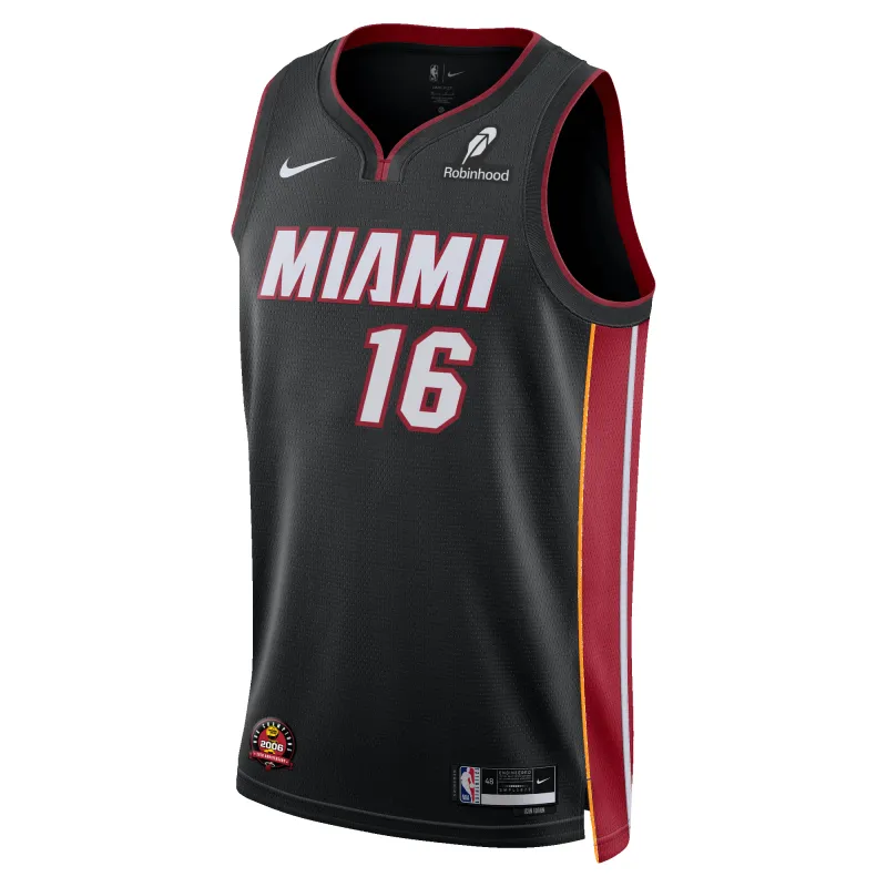 Keshad Johnson Nike Miami HEAT Icon Black Swingman Jersey sold by Miami Heat Store