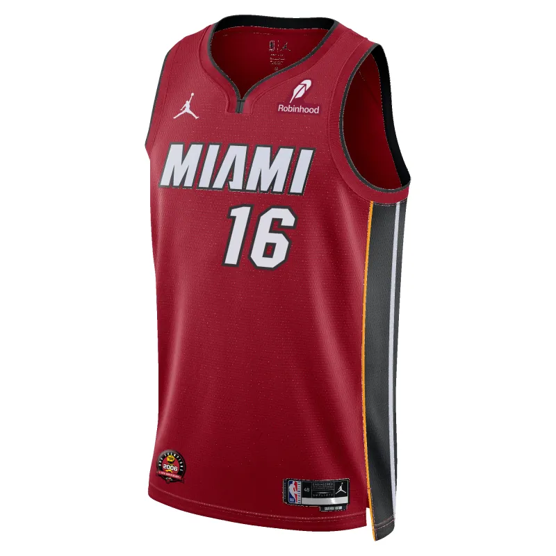 Keshad Johnson Nike Jordan Brand Miami HEAT Statement Red Swingman Jersey sold by Miami Heat Store