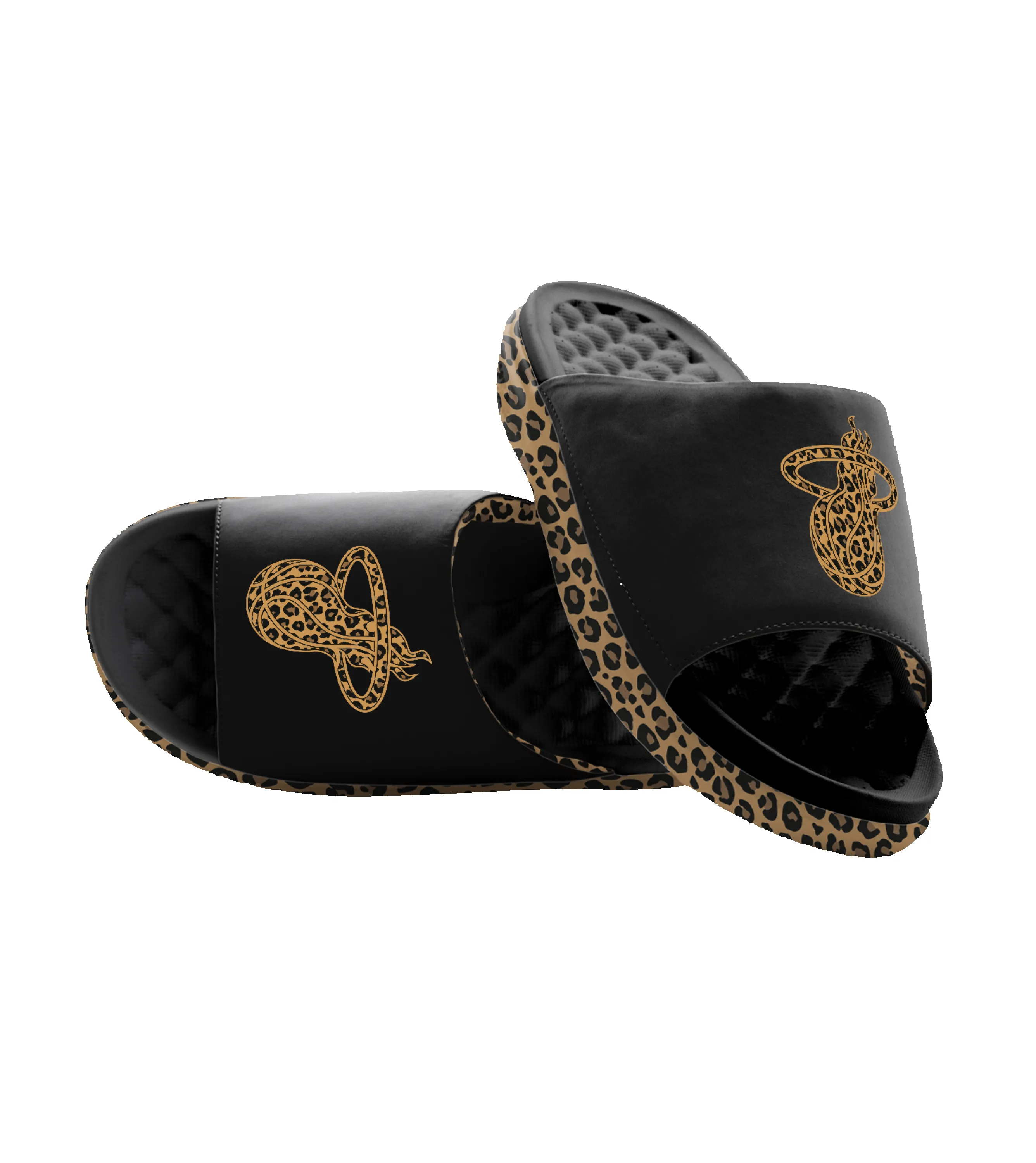 ISlide Miami HEAT Cheetah Dip Sandals sold by Miami Heat Store product image thumbnail 2