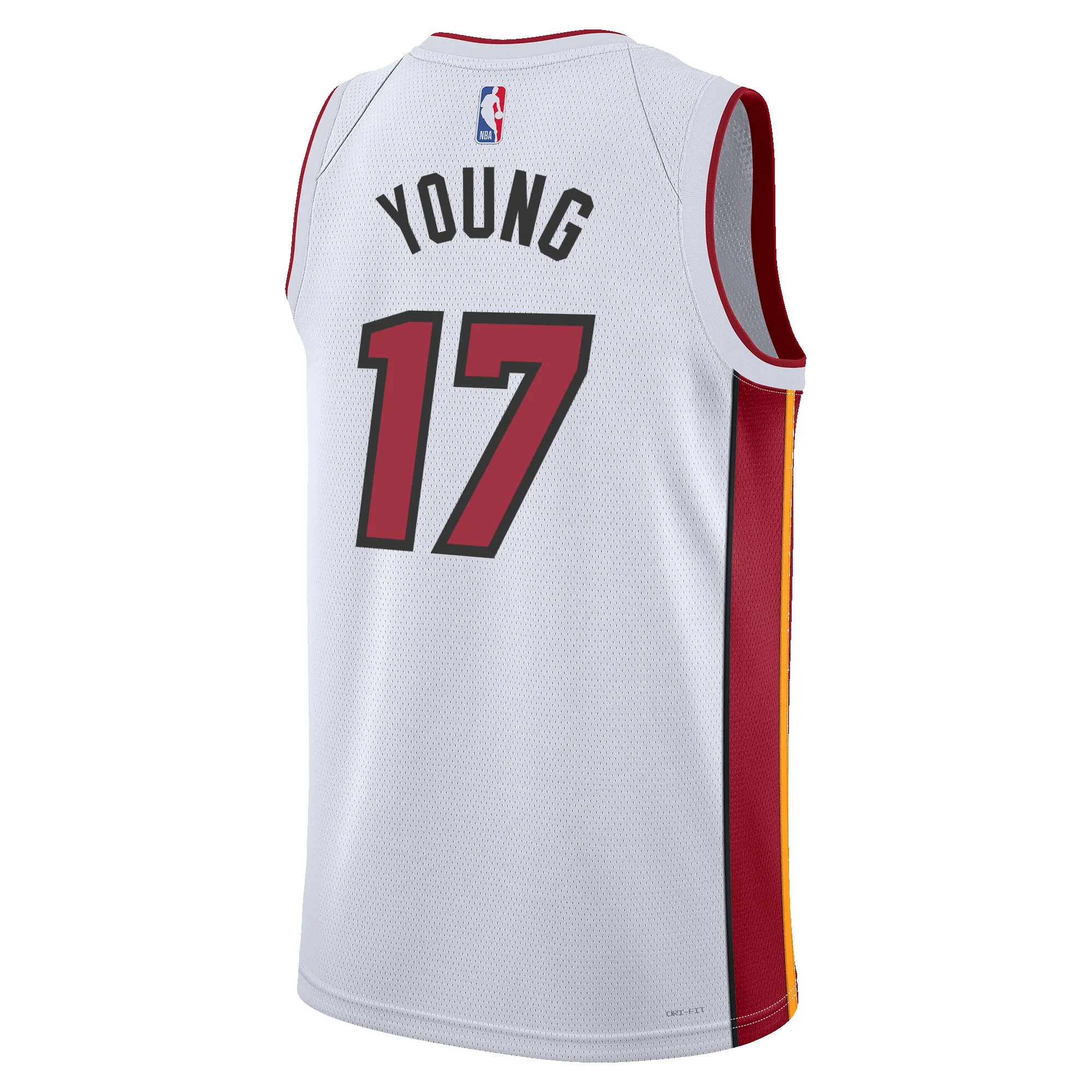 Jahmir Young Nike Miami HEAT Association White Swingman Jersey sold by Miami Heat Store product image thumbnail 2