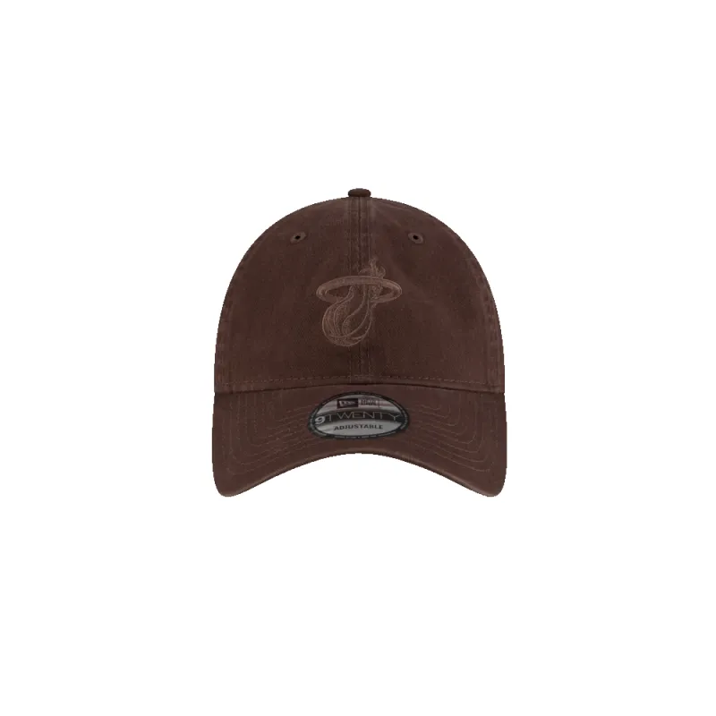 Court Culture Ball & Flame Chocolate Dad Hat sold by Miami Heat Store