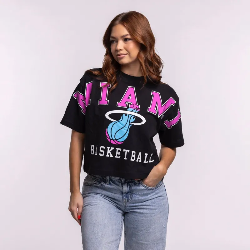 '47 Brand Miami HEAT Original Vice Nights Basketball Women's Tee sold by Miami Heat Store