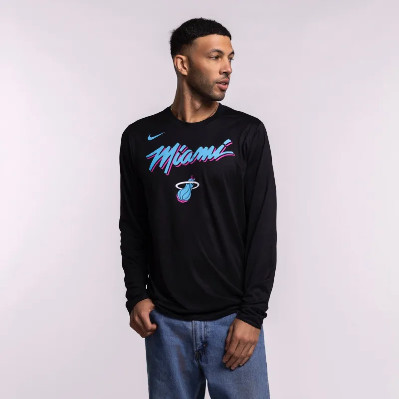 Nike Miami HEAT Original Vice Nights Legend Long Sleeve Tee sold by Miami Heat Store