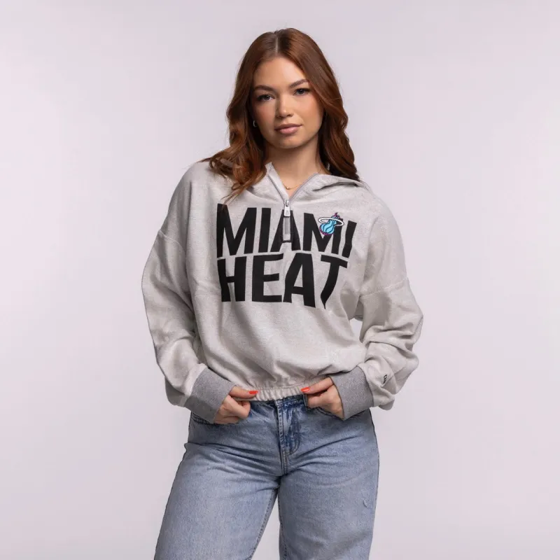 New Era Miami HEAT Original Vice Nights 1/4 Zip Women's Hoodie sold by Miami Heat Store