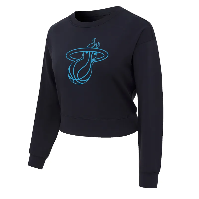 Concepts Sports Miami HEAT Original Vice Nights Cropped Women's Crewneck sold by Miami Heat Store