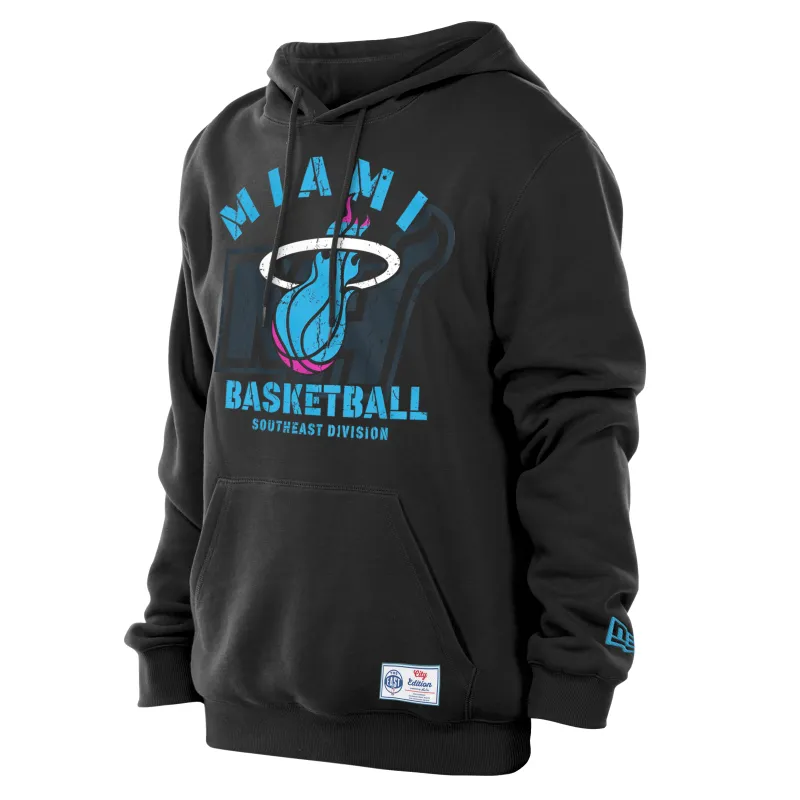New Era Miami HEAT Original Vice Nights Miami HEAT Logo Hoodie sold by Miami Heat Store