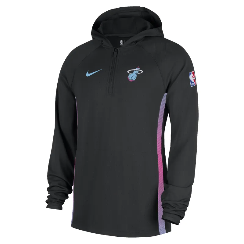 Nike Miami HEAT Original Vice Nights 1/2 Zip Hoodie sold by Miami Heat Store