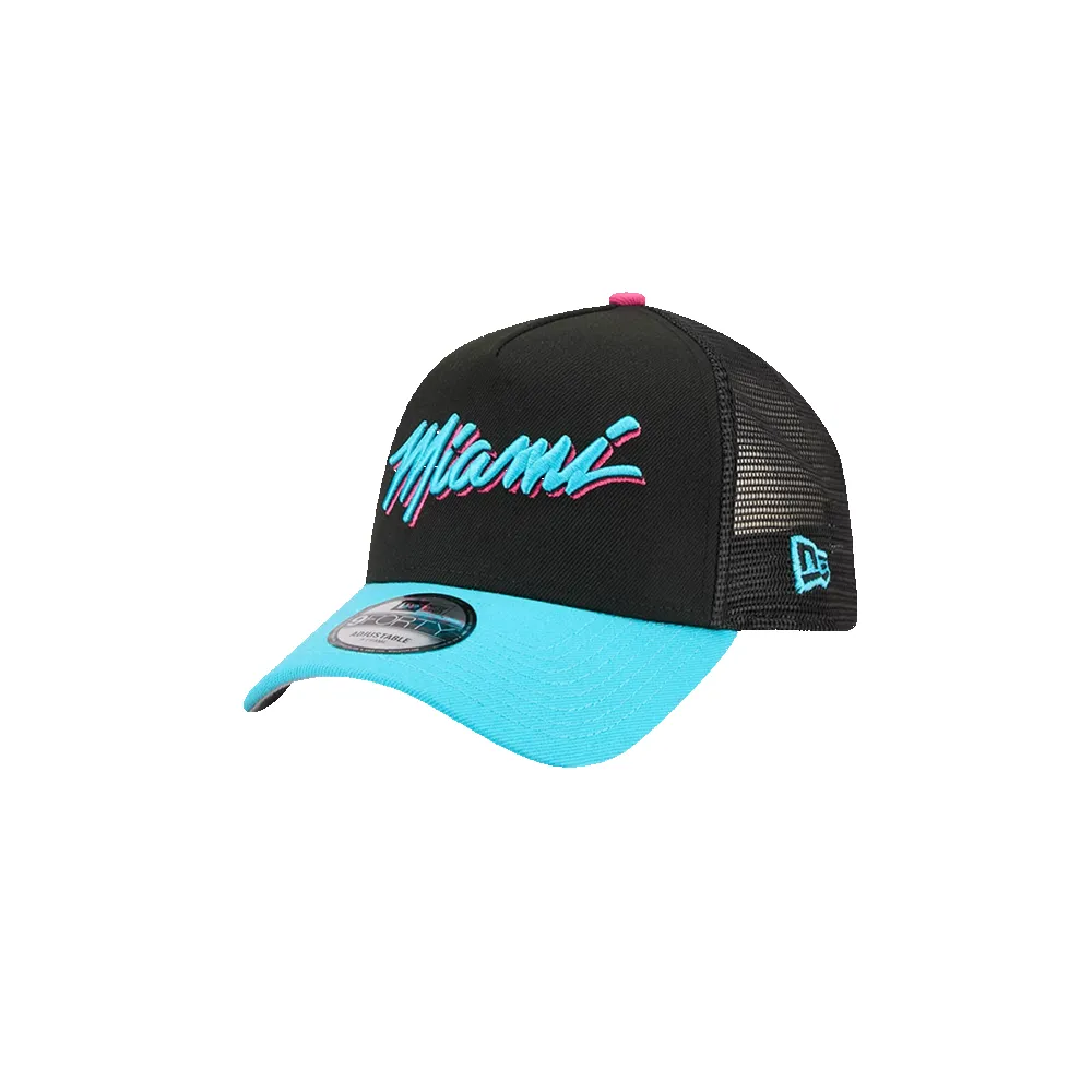 New Era Miami HEAT Original Vice Nights Trucker Snapback sold by Miami Heat Store product image thumbnail 5