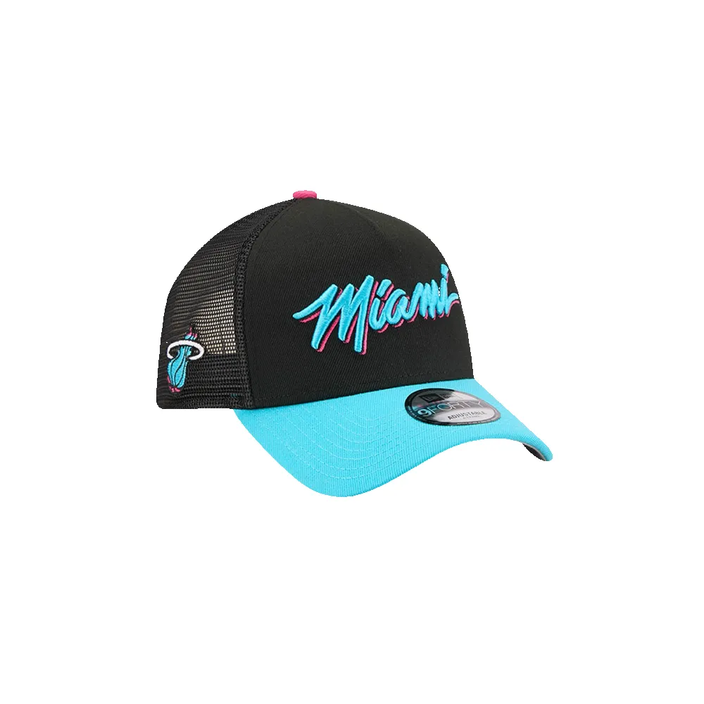 New Era Miami HEAT Original Vice Nights Trucker Snapback sold by Miami Heat Store product image thumbnail 3