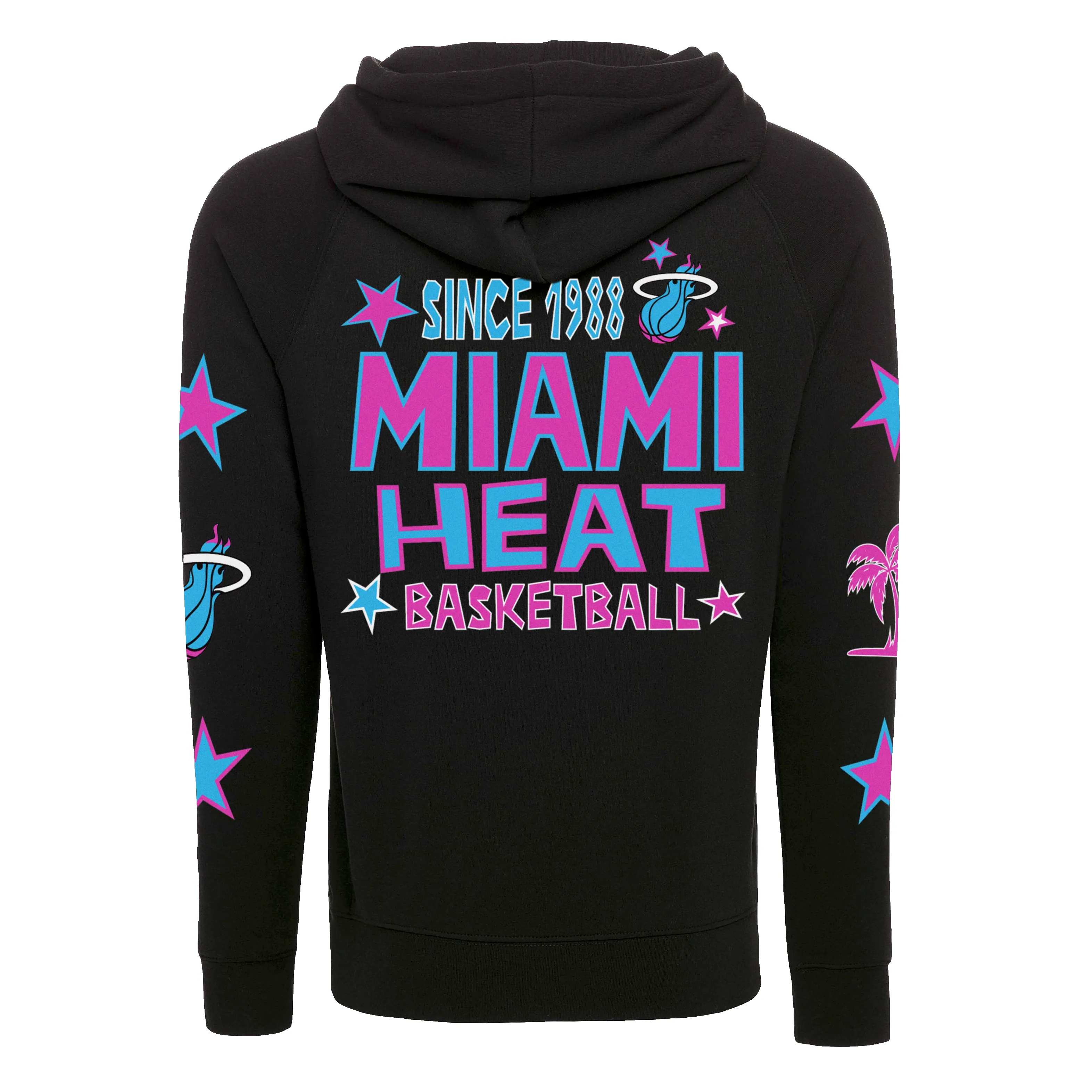 Sportiqe Miami HEAT Original Vice Nights Star Hoodie sold by Miami Heat Store product image thumbnail 2