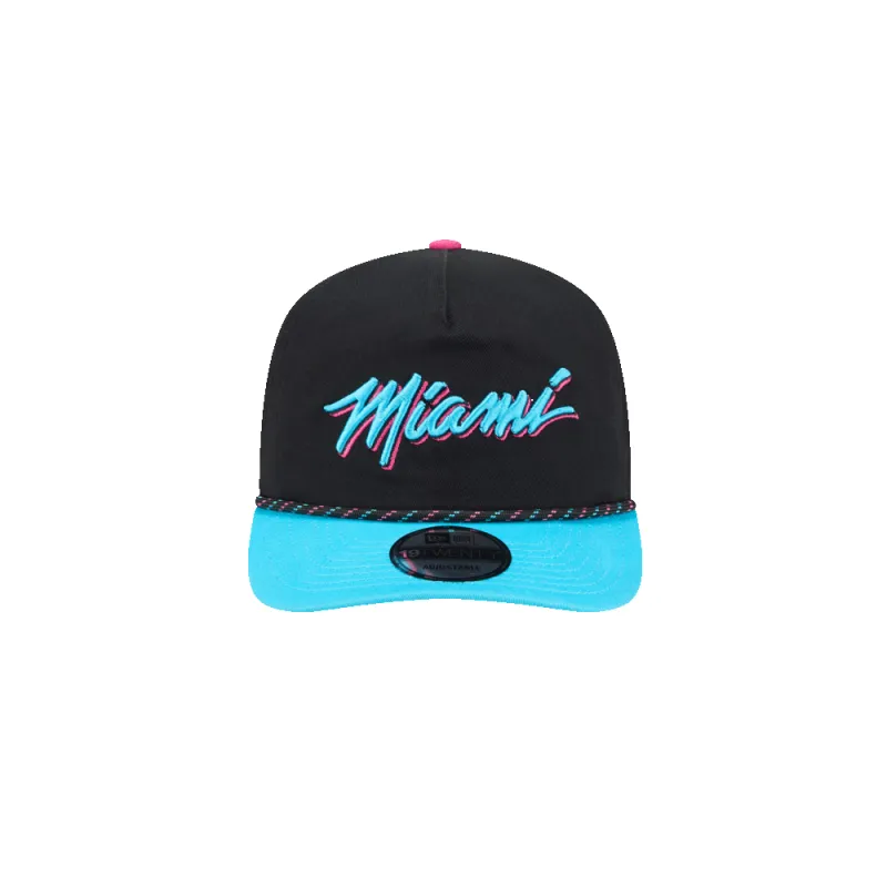 New Era Miami HEAT Original Vice Nights Rope Snapback sold by Miami Heat Store