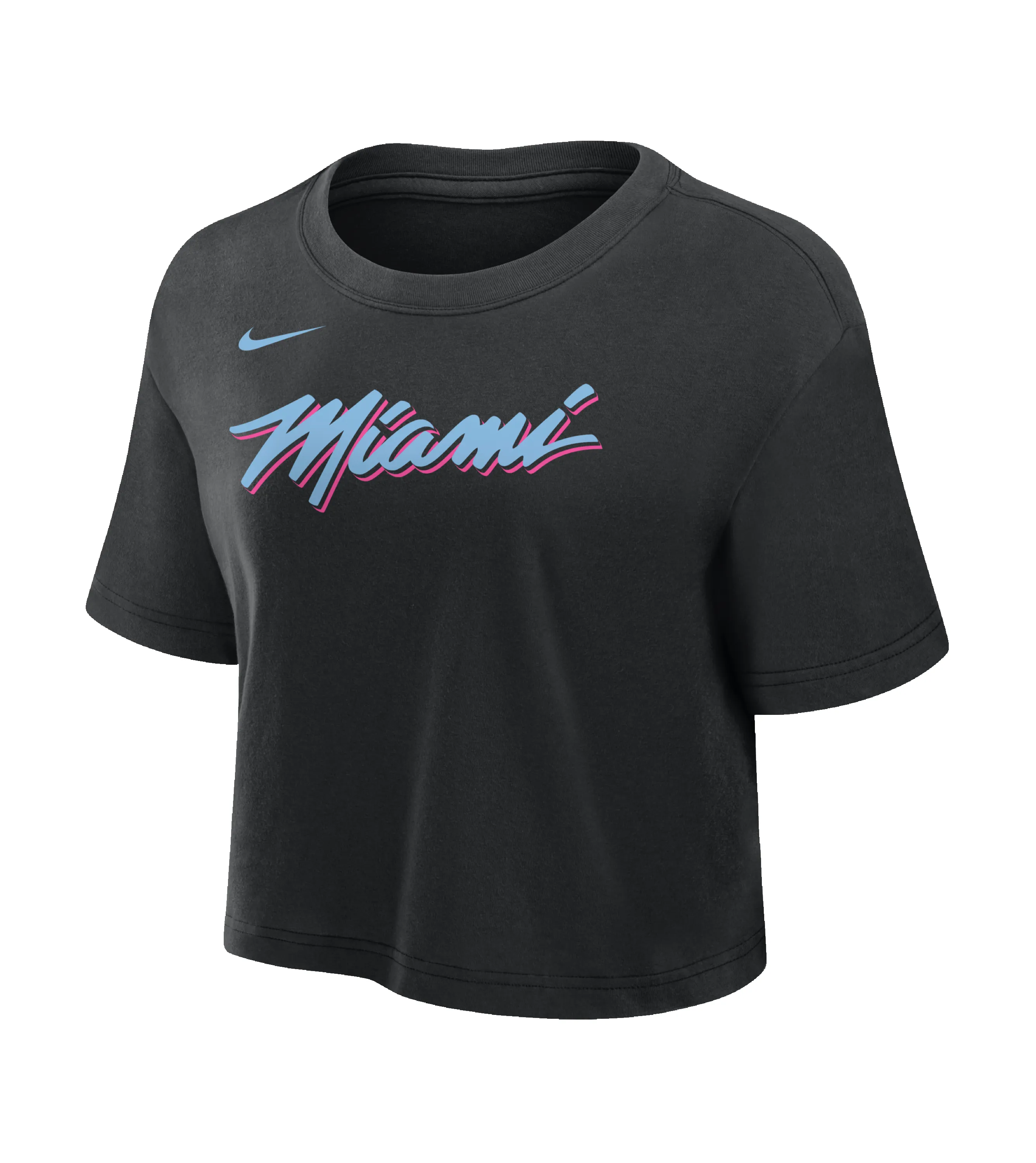 Nike Miami HEAT Original Vice Nights Cropped Women's Tee sold by Miami Heat Store