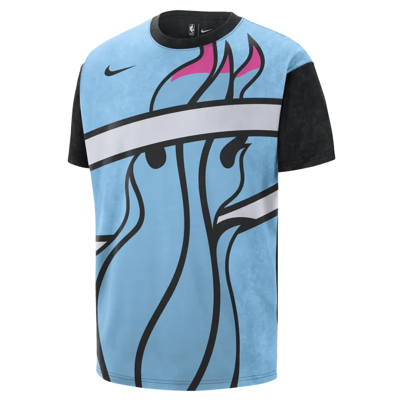 Nike Miami HEAT Original Vice Nights Big Logo Tee made by Nike