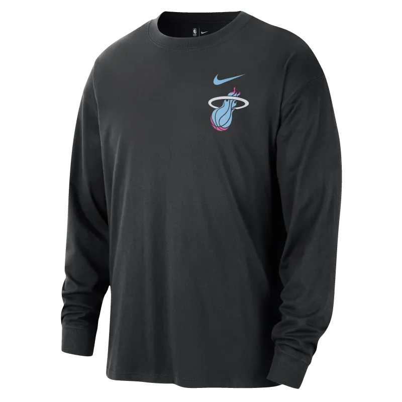 Nike Miami HEAT Original Vice Nights Logo Long Sleeve Tee sold by Miami Heat Store