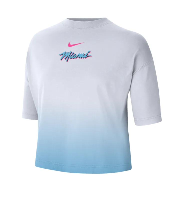 Nike Miami HEAT Original Vice Nights Women's Boxy Tee sold by Miami Heat Store