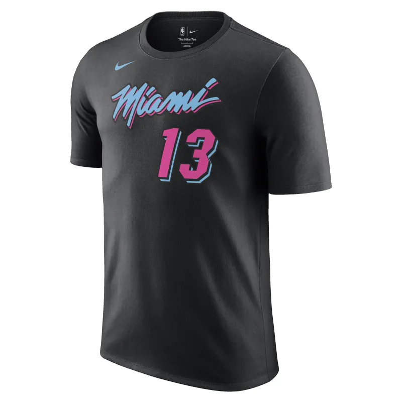 Bam Adebayo Nike Original Vice Nights Name & Number Tee sold by Miami Heat Store