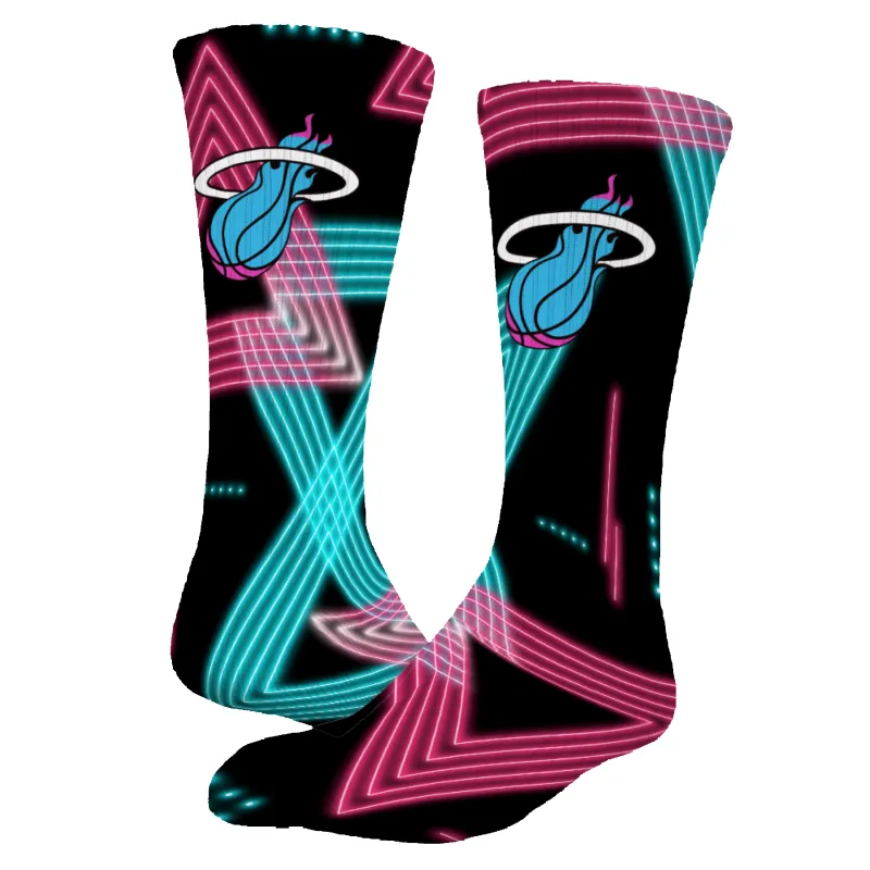 Miami HEAT Original Vice Nights Laser Socks sold by Miami Heat Store