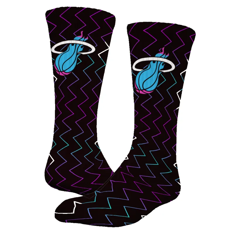 Miami HEAT Original Vice Nights Logo Socks sold by Miami Heat Store