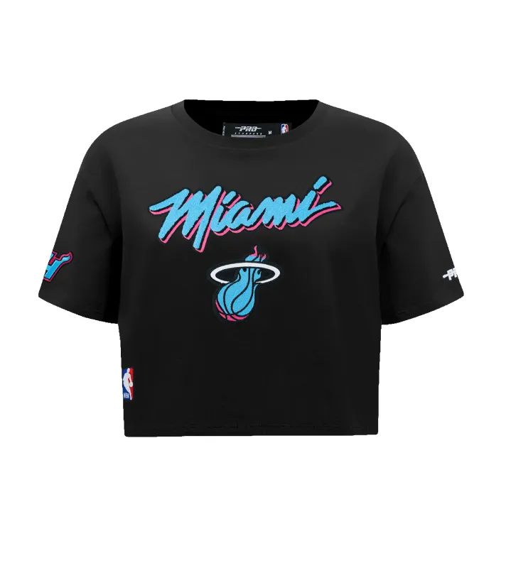 Pro Standard Miami HEAT Original Vice Nights Women's Boxy Tee sold by Miami Heat Store