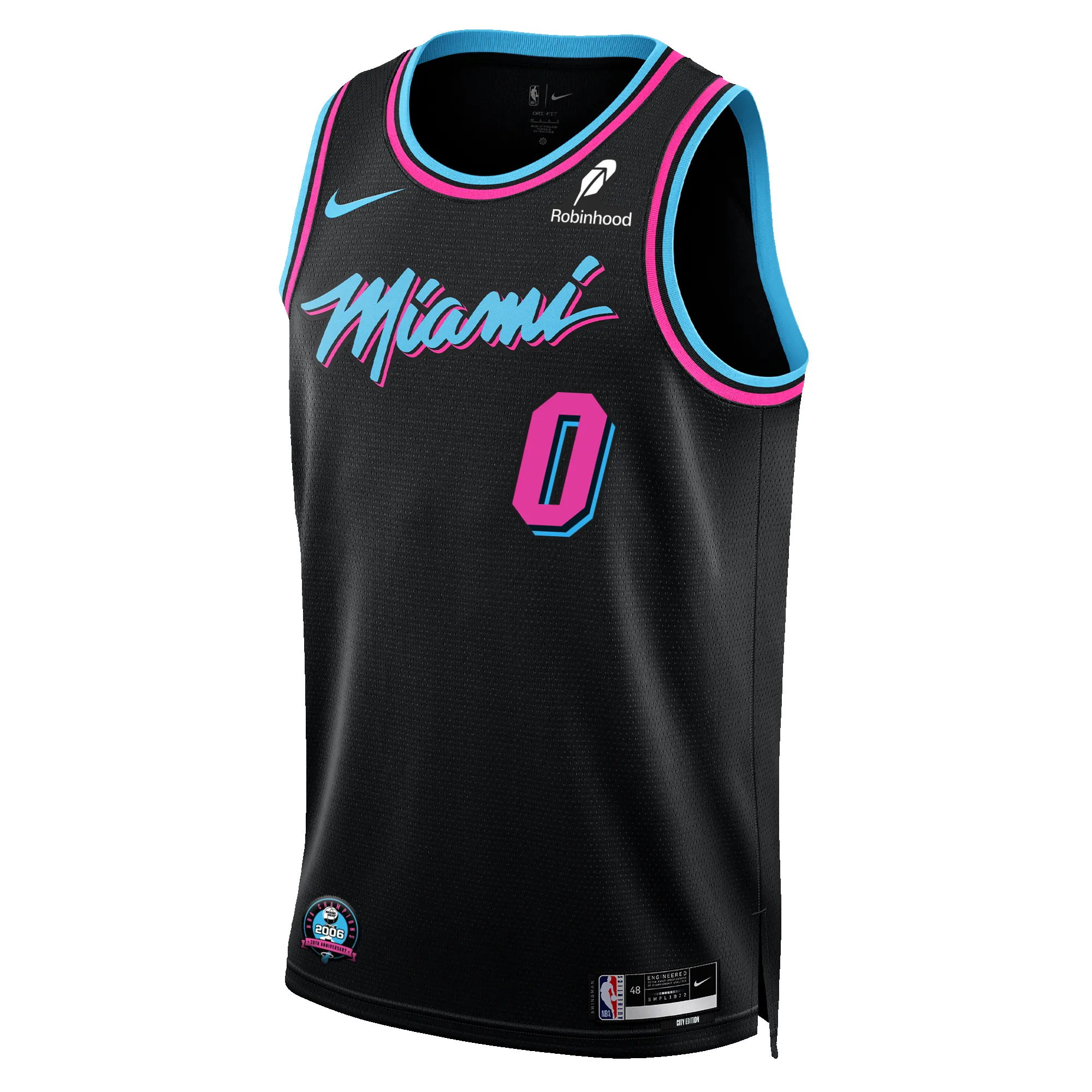 Simone Fontecchio Nike Original Vice Nights Swingman Jersey sold by Miami Heat Store