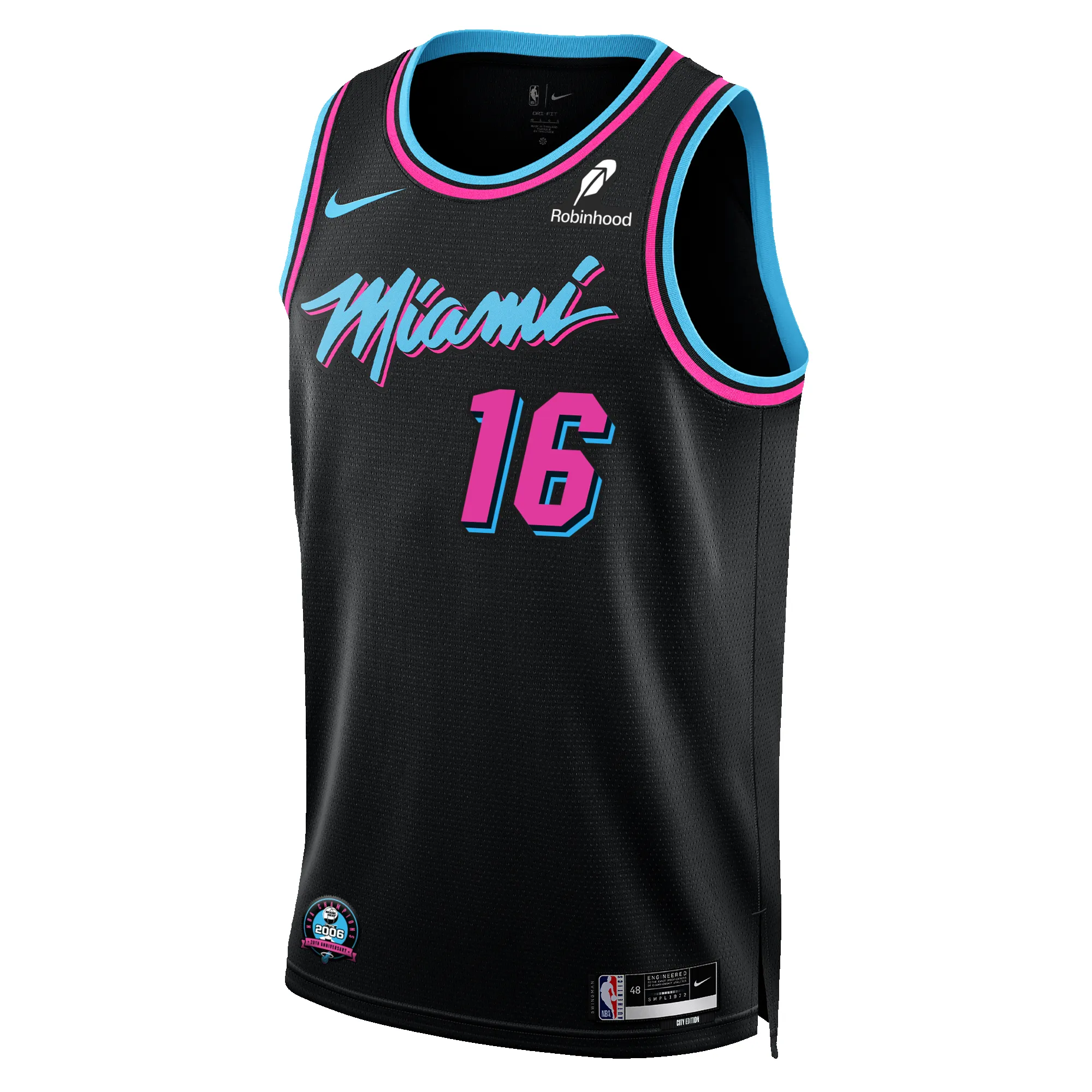 Keshad Johnson Nike Original Vice Nights Swingman Jersey sold by Miami Heat Store