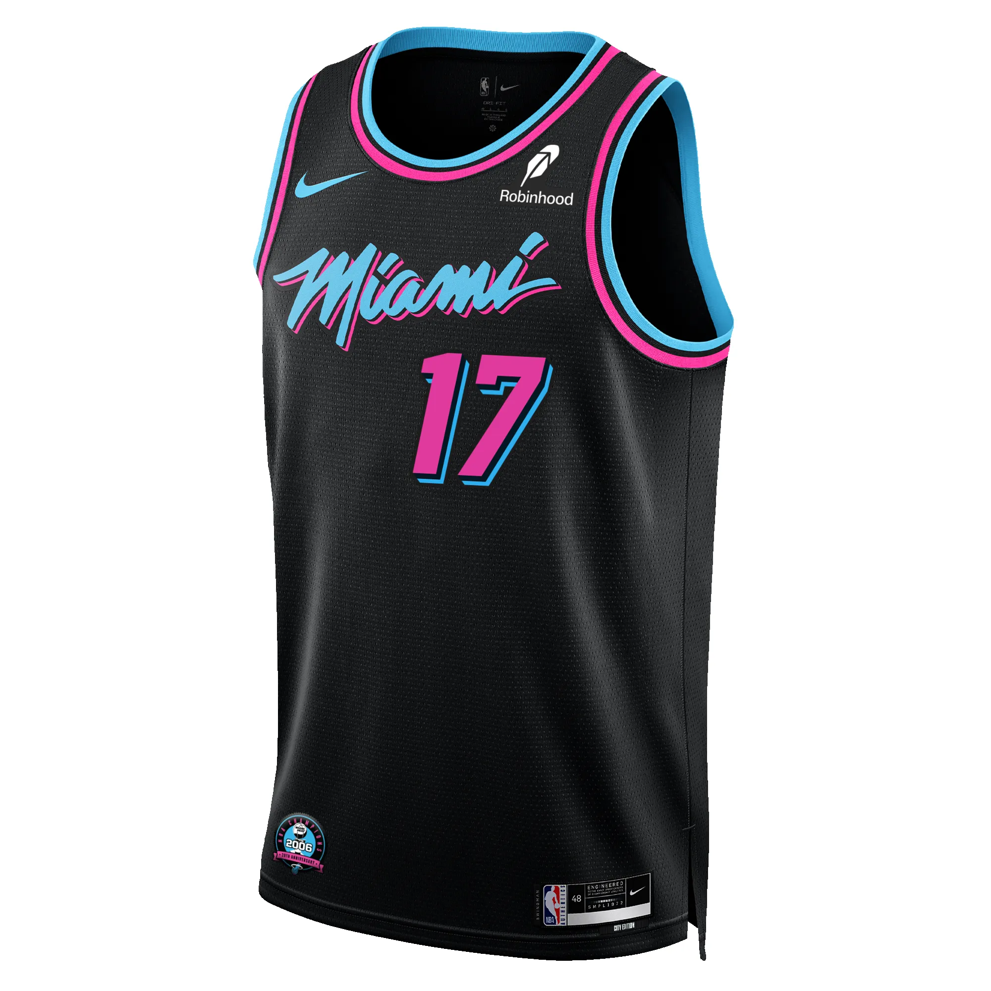 Jahmir Young Nike Original Vice Nights Swingman Jersey sold by Miami Heat Store