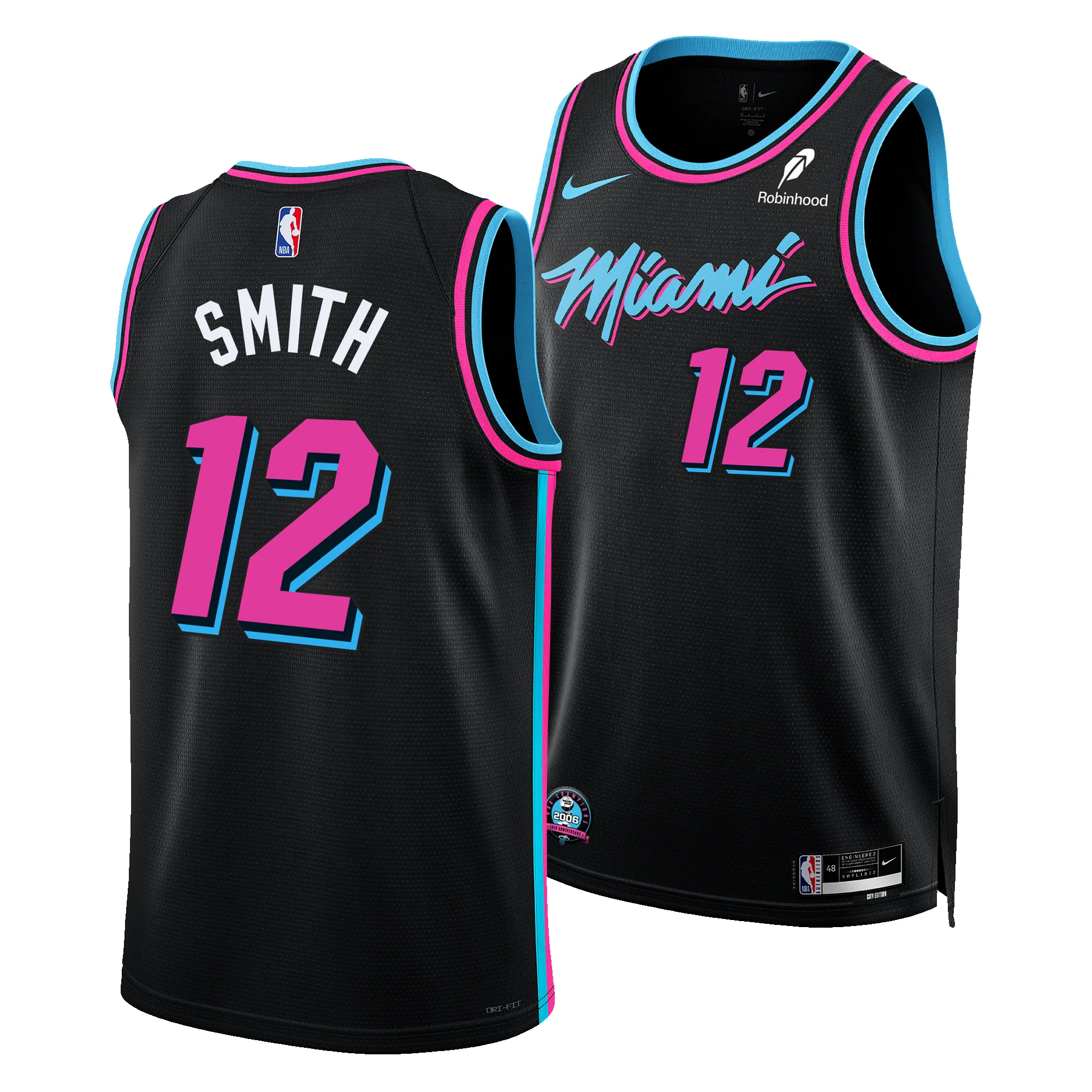 Dru Smith Nike Original Vice Nights Swingman Jersey sold by Miami Heat Store product image thumbnail 3