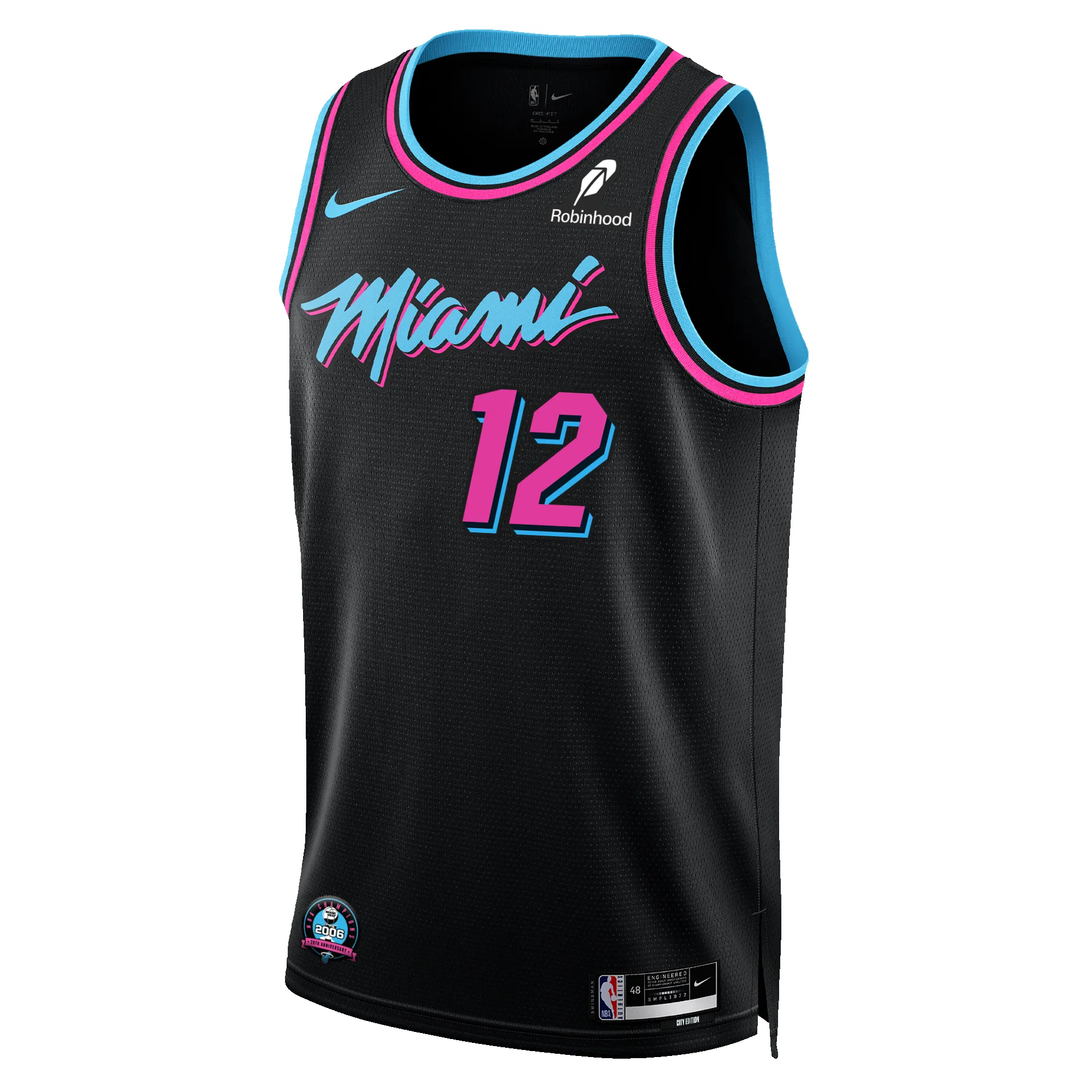 Dru Smith Nike Original Vice Nights Swingman Jersey sold by Miami Heat Store