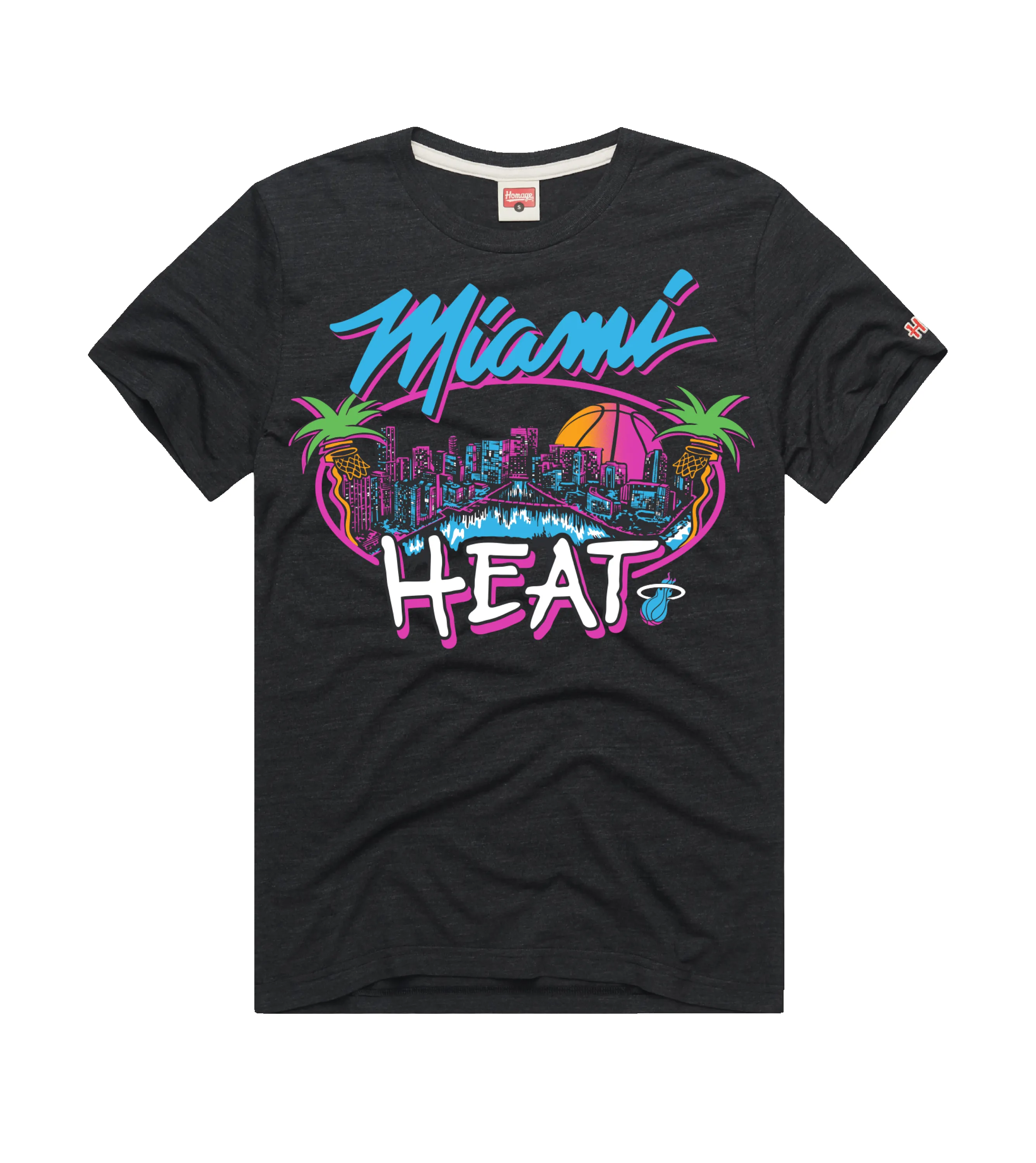 Homage Miami HEAT Original Vice Nights City Tee sold by Miami Heat Store